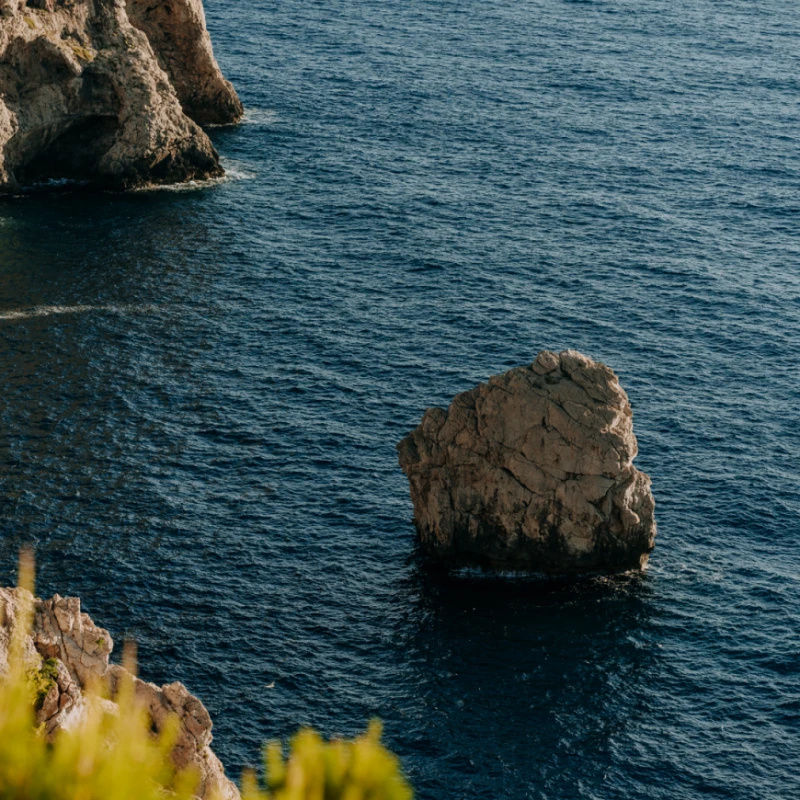 Rock in the sea